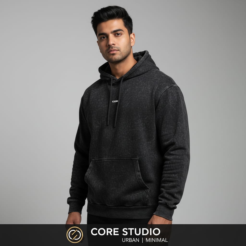 Unisex Acid Washed Hoodie