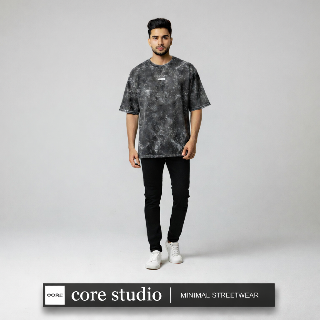 cool Unisex Acid Washed Oversized Tee