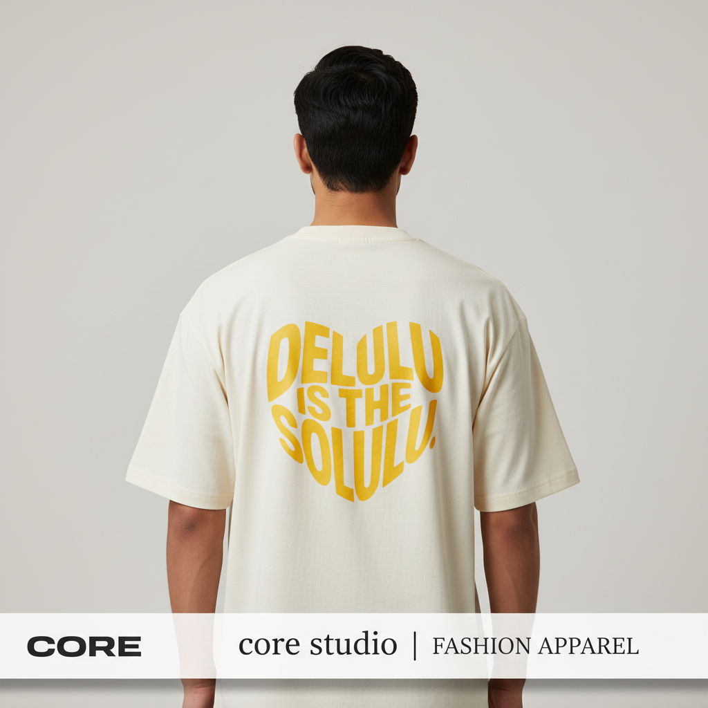 Delulu is the solulu Unisex Terry Oversized Tee